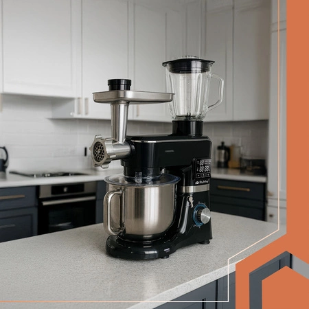 Robot Planetarny Kuchenny z Podgrzewaną Misą 6,2l Wielofunkcyjny Blender Ruhhy 25728