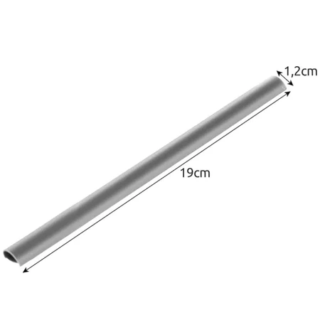 20 x Klipsy do Taśmy Ogrodzeniowej Zaczepy Taśm Montażowe Osłony Szare 19cm GARDLOV