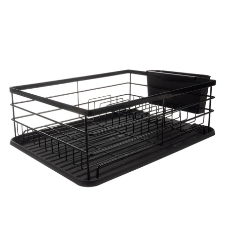 Suszarka do Naczyń Ociekacz Czarna Stojąca z Tacką RUHHY