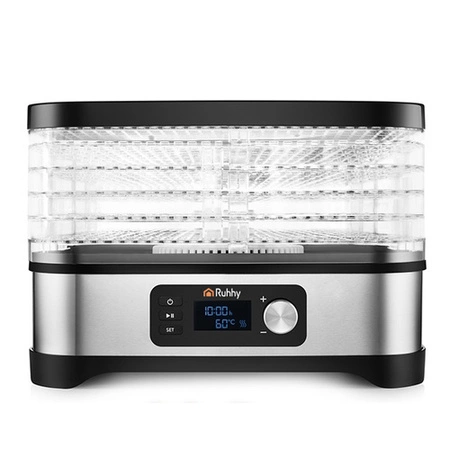 Suszarka do Grzybów Owoców Warzyw Ziół Duża Tacki + Sita Maty Nóż Szczypce RUHHY 25928