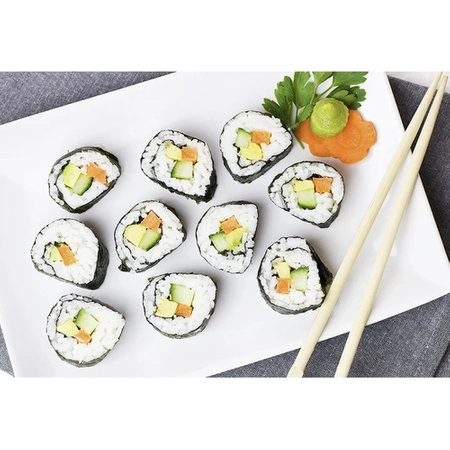 Zestaw do Robienia SUSHI z Rolką Maszynka + Akcesoria Mata Łyżeczka Prezent RUHHY