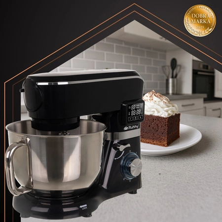 Robot Planetarny Kuchenny z Podgrzewaną Misą 6,2l Wielofunkcyjny Blender Ruhhy 25728