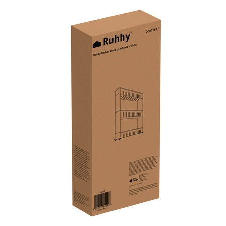 Regał Szafka Półka Łazienkowa Kuchenna z Kółkami RUHHY