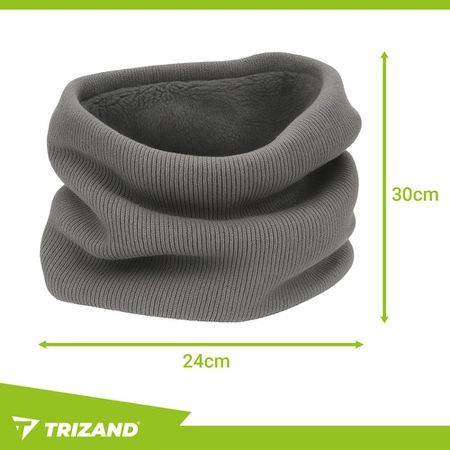 Komin męski na szyję szary Trizand uniwersalny rozmiar ciepły stylowy