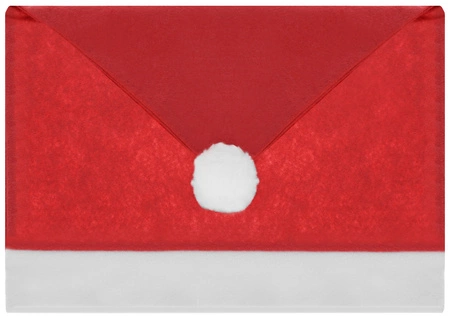 Pokrowiec na Krzesło Czapka Mikołaja 6szt + Obrus ISO TRADE