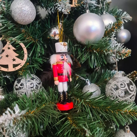 Dziadek do Orzechów Drewniana Zawieszka na Choinkę RUHHY