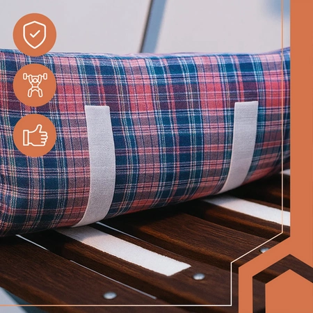 Taśma Rzep Samoprzylepna z Klejem 25 mm Biały 5 mb Zestaw Haczyk Pętelka Ruhhy 25999