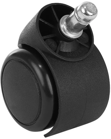 Kółka do Fotela Obrotowego 5szt z PU Fi 11mm Mocne Obrotowe Komplet Czarne MALATEC