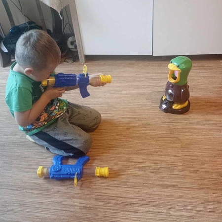 Głodna Kaczka Strzelanie do Celu 2 Pistolety Gra Zręcznościowa dla Dzieci KRUZZEL