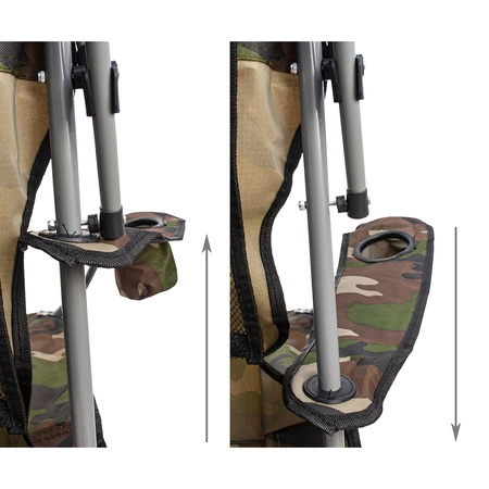 Krzesło Wędkarskie Turystyczne Fotel z Daszkiem TRIZAND