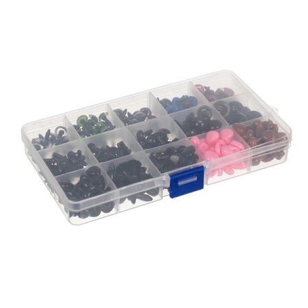 Oczy do Maskotek i Noski Pluszaków Misiów Bezpieczne Zestaw 560 el + Etui MAALEO 25761