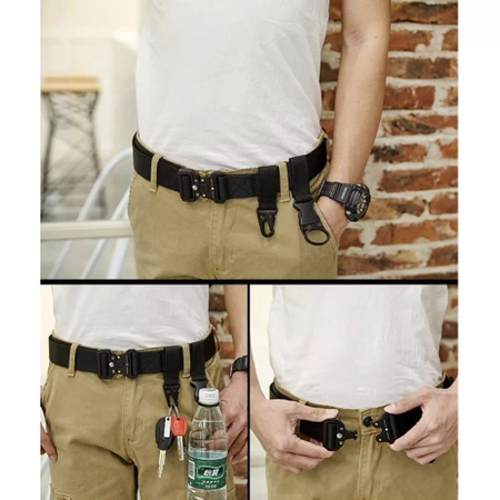 Pas Taktyczny Militarny Wojskowy Survival + Klamra TRIZAND