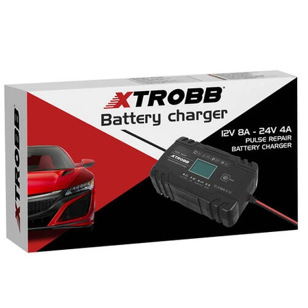 Prostownik 12V i 24V Ładowarka do Akumulatora Akumulatorów Samochodowy 12 XTROBB