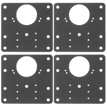 Zestaw Naprawczy do Wyrwanych Zawiasów Meblowych Płytka Naprawy Szafek x 4 MALATEC