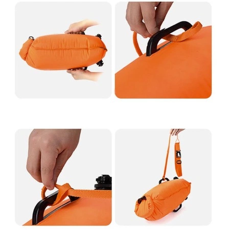 Bojka Asekuracyjna Boja do Pływania Dmuchana Sucha Kieszeń Deska Duża 74cm TRIZAND