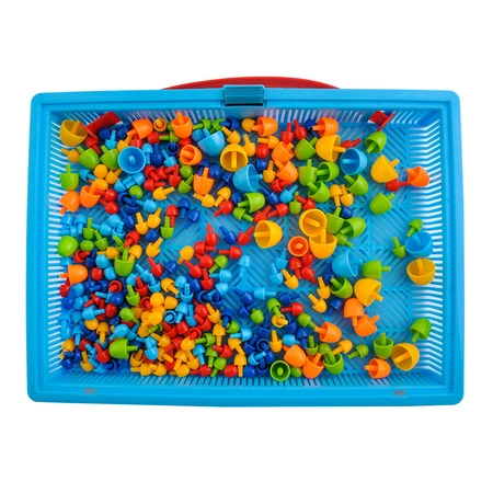 Układanka Guzikowa Mozaika Edukacyjna Grzybki Puzzle Pinezki Gra Trening ISO TRADE