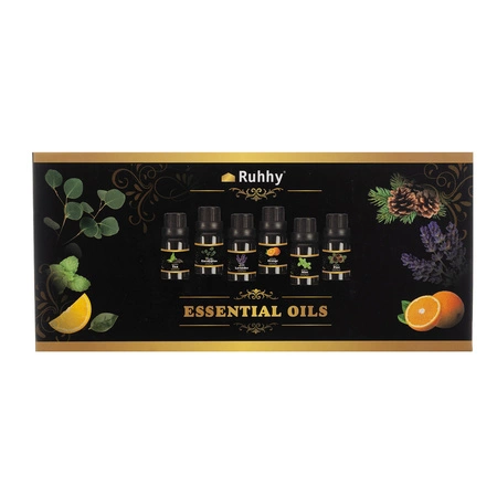 Olejki Zapachowe do Dyfuzora Patyczków Kominka Nawilżacza Zestaw 6 x 10 ml RUHHY
