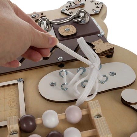 Tablica Manipulacyjna Sensoryczna Montessori 10w1 KRUZZEL