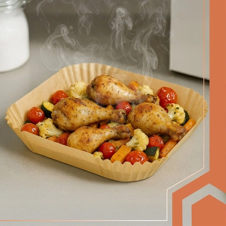 Wkłady Papierowe do Frytkownicy Beztłuszczowej 16 x 16 cm Ruhhy 100 szt. 26955