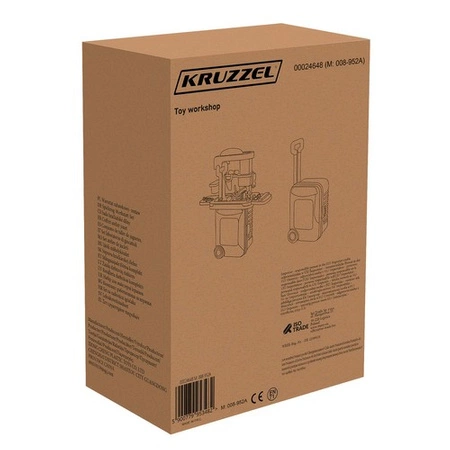 Warsztat dla Dzieci Zestaw Majsterkowicza Narzędzia z Narzędziami + Walizka KRUZZEL