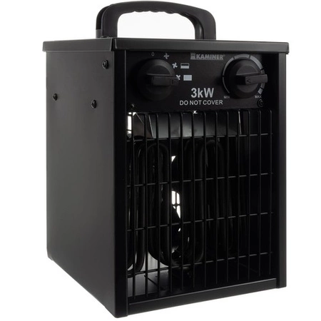 Nagrzewnica Elektryczna Farelka Dmuchawa Grzejnik Termostat 3kW 3000W Mocna KAMINER