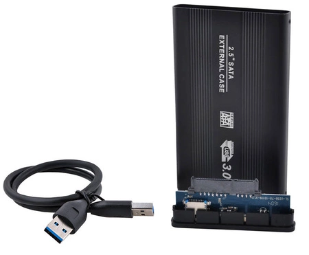 Obudowa Dysku HDD 2,5 Alu USB 3.0 Sata Etui Kabel ISO TRADE