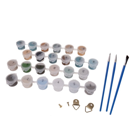 Malowanie po Numerach Obraz 40x50 Zestaw na Prezent Ramie DIY do Malowania