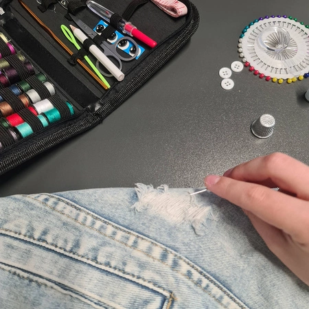 Przybornik Krawiecki Zestaw do Szycia Nici Igły XL RUHHY