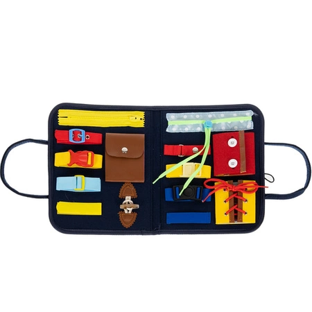 Tablica Manipulacyjna Sensoryczna Montessori Edukacyjna Zabawka dla Dzieci KRUZZEL