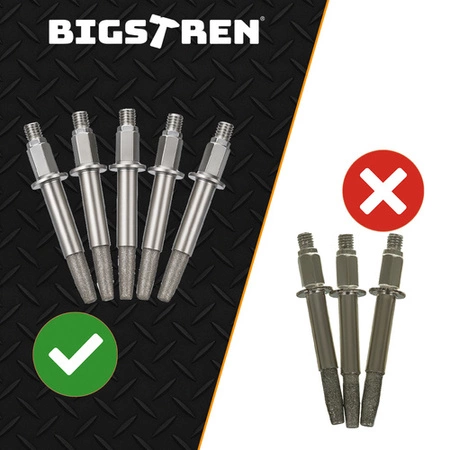 Ostrzałka do Łańcuchów Piły Spalinowej Pilarki Ręczna 5 x Ostrza Osełki Bigstren 26297