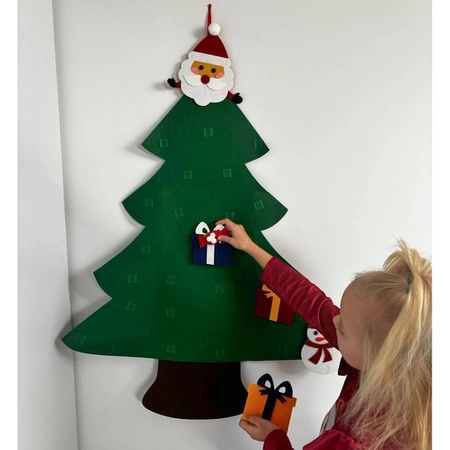 Choinka Filcowa z Ozdobami Filcu DIY Boże Narodzenie Kreatywna Dekoracja 90 RUHHY