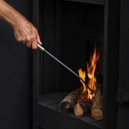 Przybory Kominkowe Akcesoria do Kominka Pieca Loft Stalowe Zestaw + Stojak Kaminer 25970