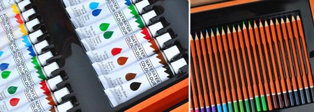 Zestaw Gigant do Malowania Rysowania Walizka Farby MAALEO