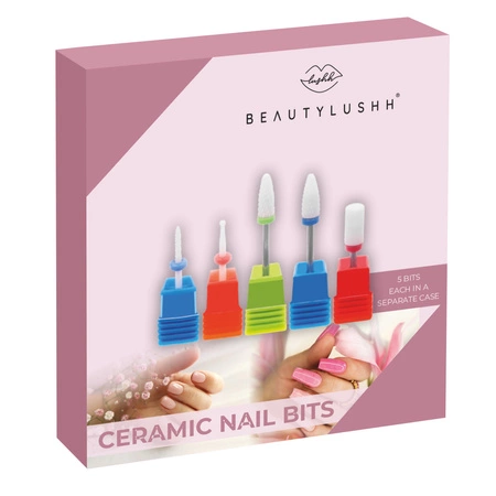 Zestaw Frezów Ceramicznych 5szt do Hybrydy Żelu BEAUTYLUSHH