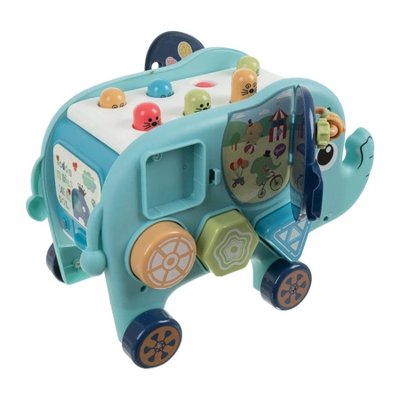 Zabawka interaktywna Słonik Montessori KRUZZEL Sorter Wbijak Tablica Klocki