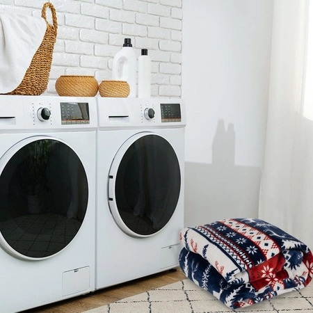 Koc Narzuta Pled na Łóżko Gruby Miękki Ciepły Dwuosobowy Świąteczny 160x200 RUHHY