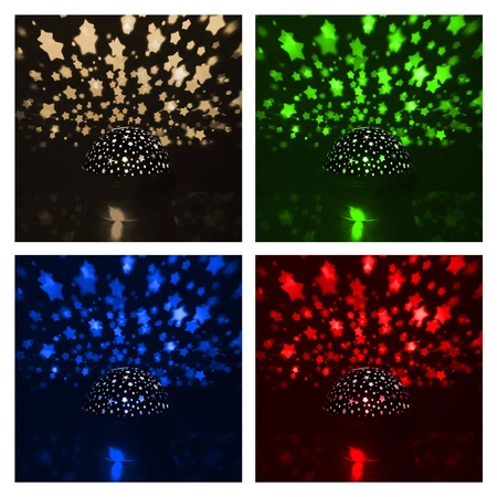 Lampka Nocna 2w1 Projektor Nieba Gwiazd Obrotowa IZOXIS