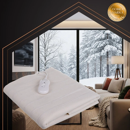 Koc Elektryczny Mata Grzewcza Miękki Podgrzewany 190 x 80 cm 3 Tryby Pilot Ruhhy 26200