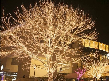 Lampki Choinkowe Łączenie Flash Zewnętrzne 500 LED