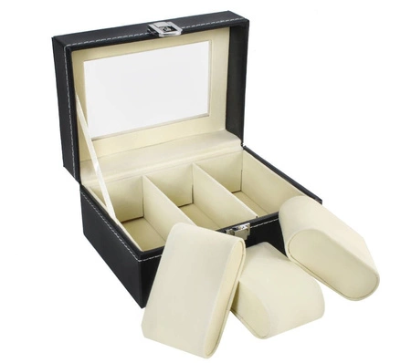 Pudełko Szkatułka Etui Organizer na Zegarki 3szt ISO TRADE