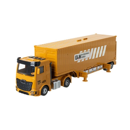 Ciężarówka Budowlana Iso Trade z Dźwigiem i Resorakami Zestaw Samochód TIR