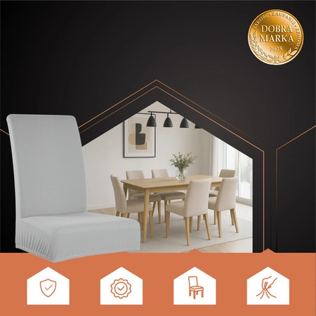 Pokrowiec na Krzesło Janoszary Uniwersalny Miękki Pokrowce na Krzesła x6 Ruhhy 25991