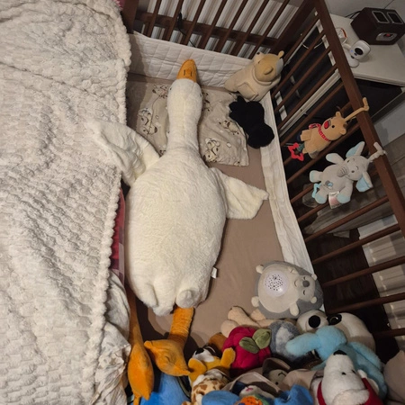 Gęś Pluszowa Maskotka Pluszak Przytulanka Poduszka Gąska 130cm dla Dzieci 0 KRUZZEL