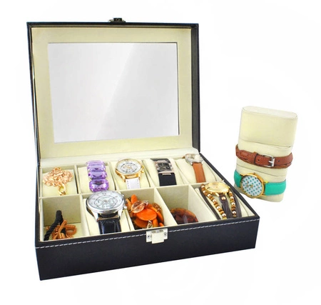 Organizer Pudełko Etui Na Zegarki Na 10 Zegarków MALATEC