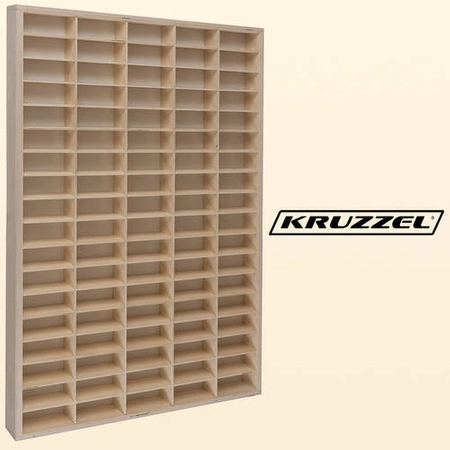 Półka na Resoraki Autka Samochodziki Auta Drewniana Ekspozytor na 90 Aut KRUZZEL