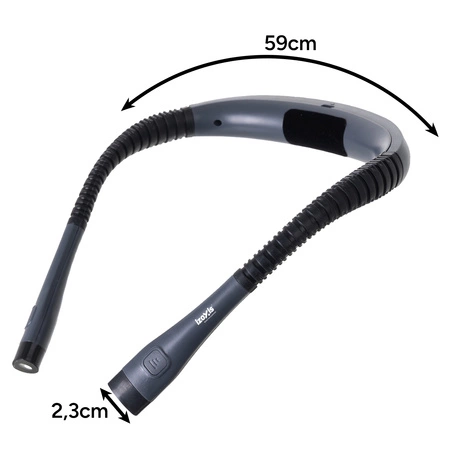 Lampka do Czytania Książek na Szyję Nocna Latarka LED Akumulator na USB-c IZOXIS 25675