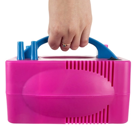 Elektryczna Pompka do Balonów 2 Dysze Szybka Wydajna Mocna 600W Różowa KRUZZEL