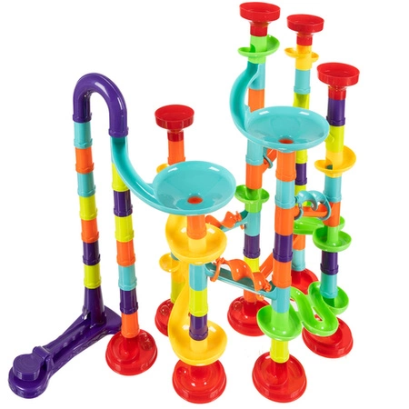 Tor Kulkowy Kulodrom Zestaw Kulki 30 Kulek 113 el Duży Labirynt Zjeżdżalnia