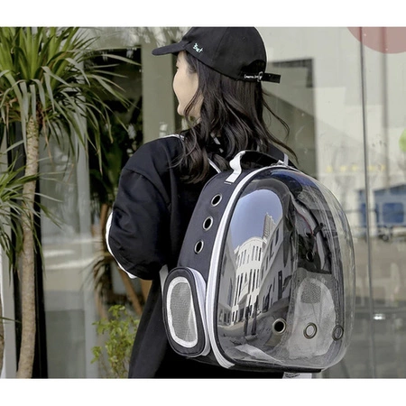 Plecak Transporter dla Kota Małego Psa Torba z Otworami Przezroczysty Mocny PURLOV