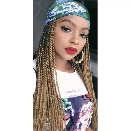 Włosy Syntetyczne 60 cm Warkocz Doczepiany Warkoczyki Ombre Blond Sztuczne SOULIMA